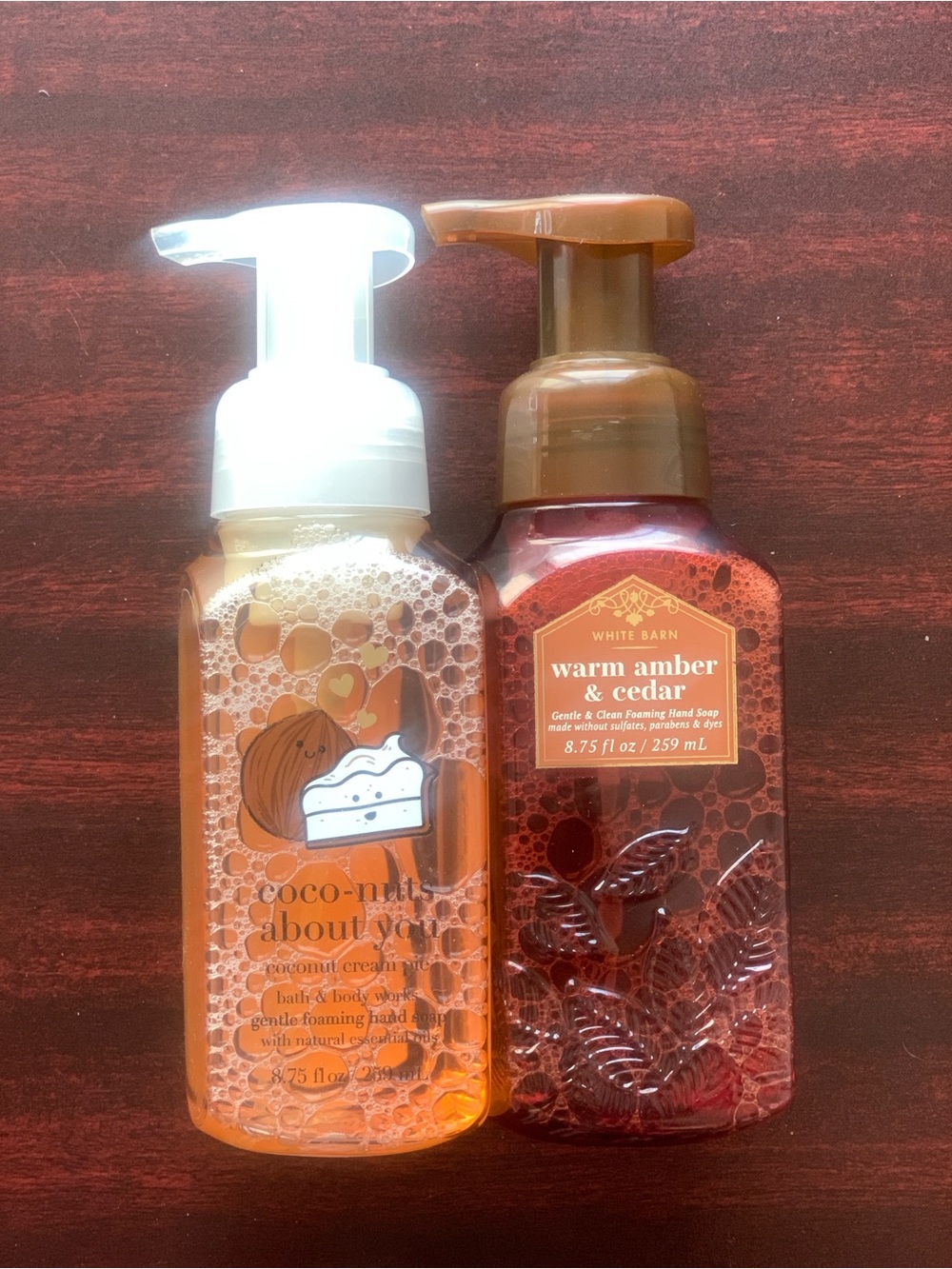 Bath & Body Works Foaming Hand Soaps Duo - Brown and White
